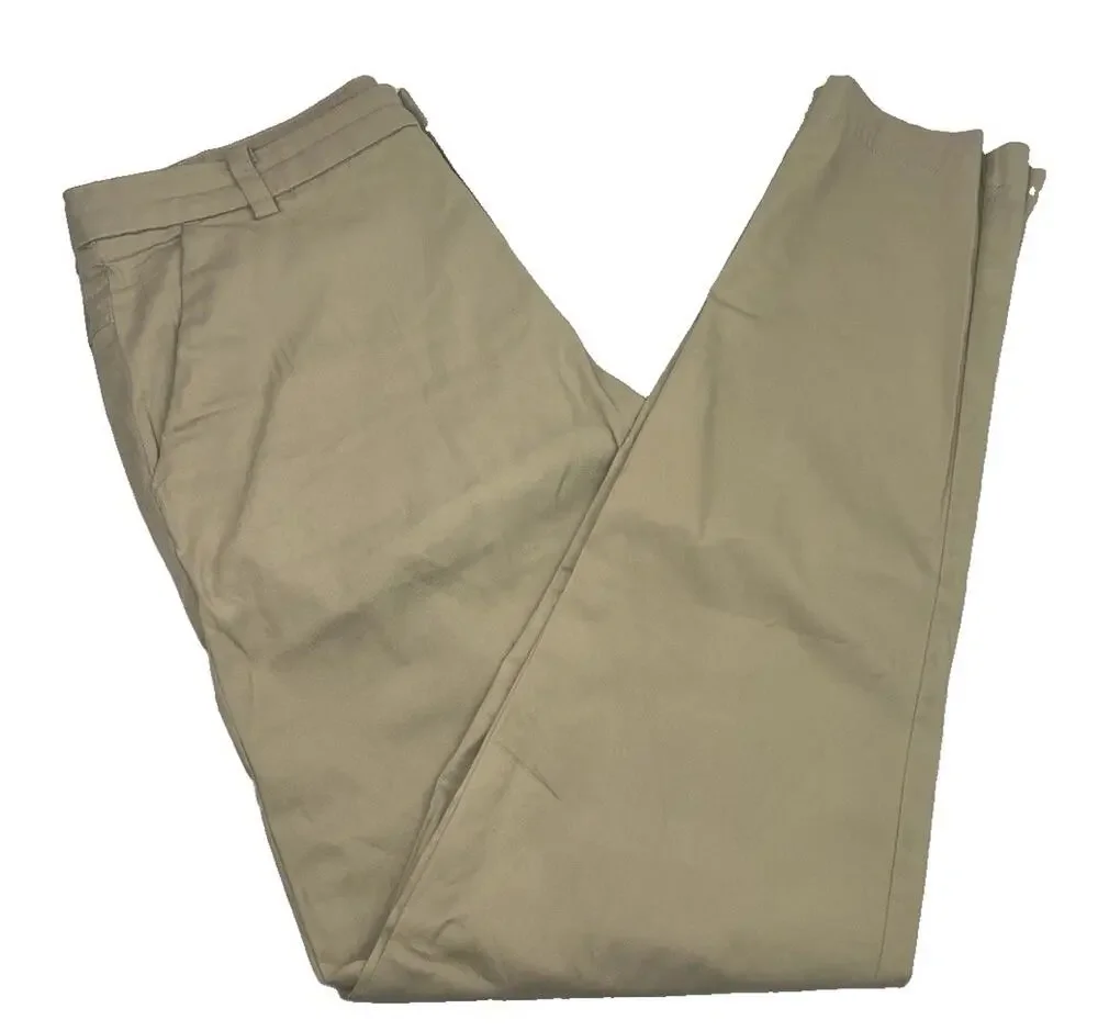 Lululemon Commission Pants Mens 32x32 Beige Khaki Slim Fit Stretch Golf